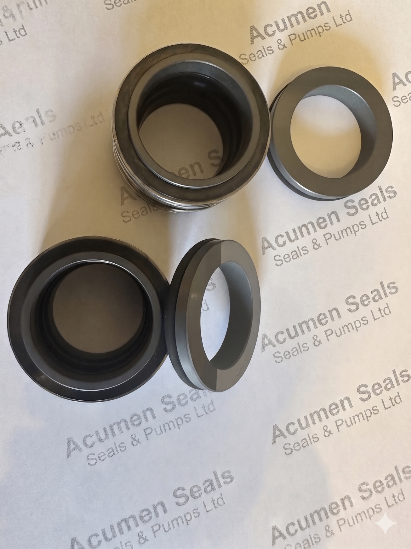 Acumen component mechanical seal parts for custom assemblies