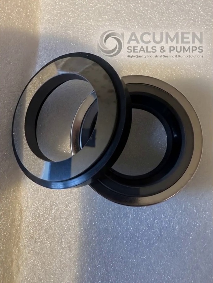 45 mm elastomer bellows mechanical seal with silicon carbide faces and boot-mounted seat, supplied for a Gilkes 301-45 pump