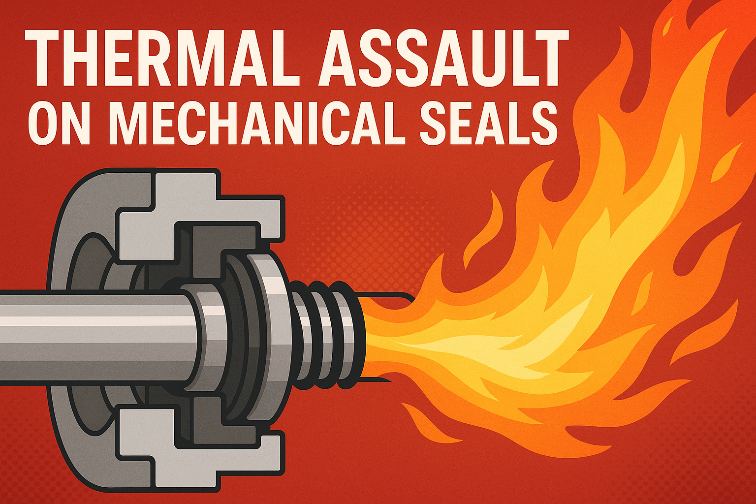 Engineers examining mechanical seals - Thermal Assault on Mechanical Seals: Damage Mechanisms & Mitigation